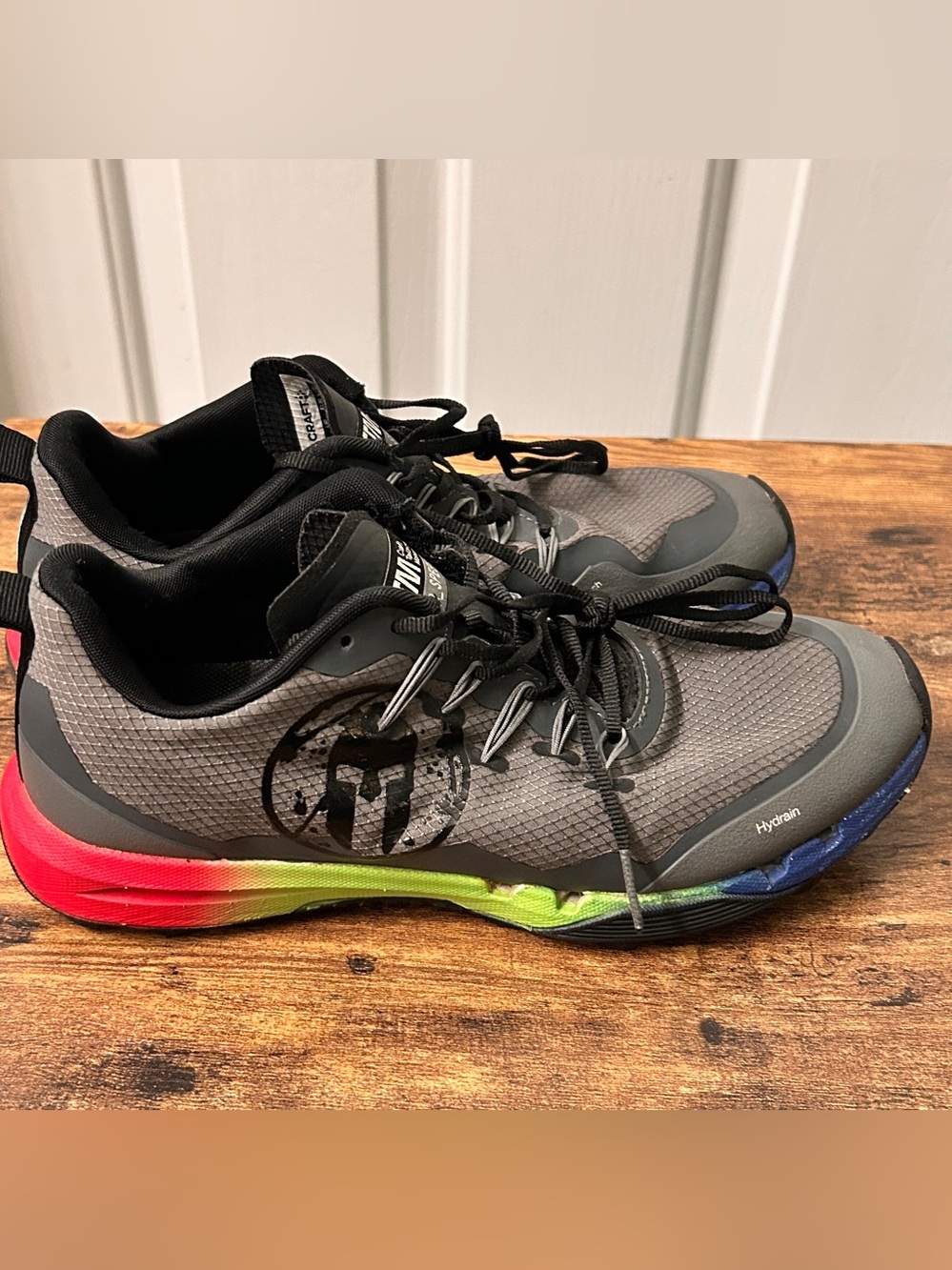 Men’s Craft Spartan OCR Speed Shoe Trail Shoes Gray/Multicolor 7.5-great pre own
